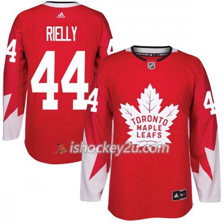 Mænd NHL Toronto Maple Leafs Trøje Morgan Rielly 44 Adidas 2017-2018 Rød Authentic